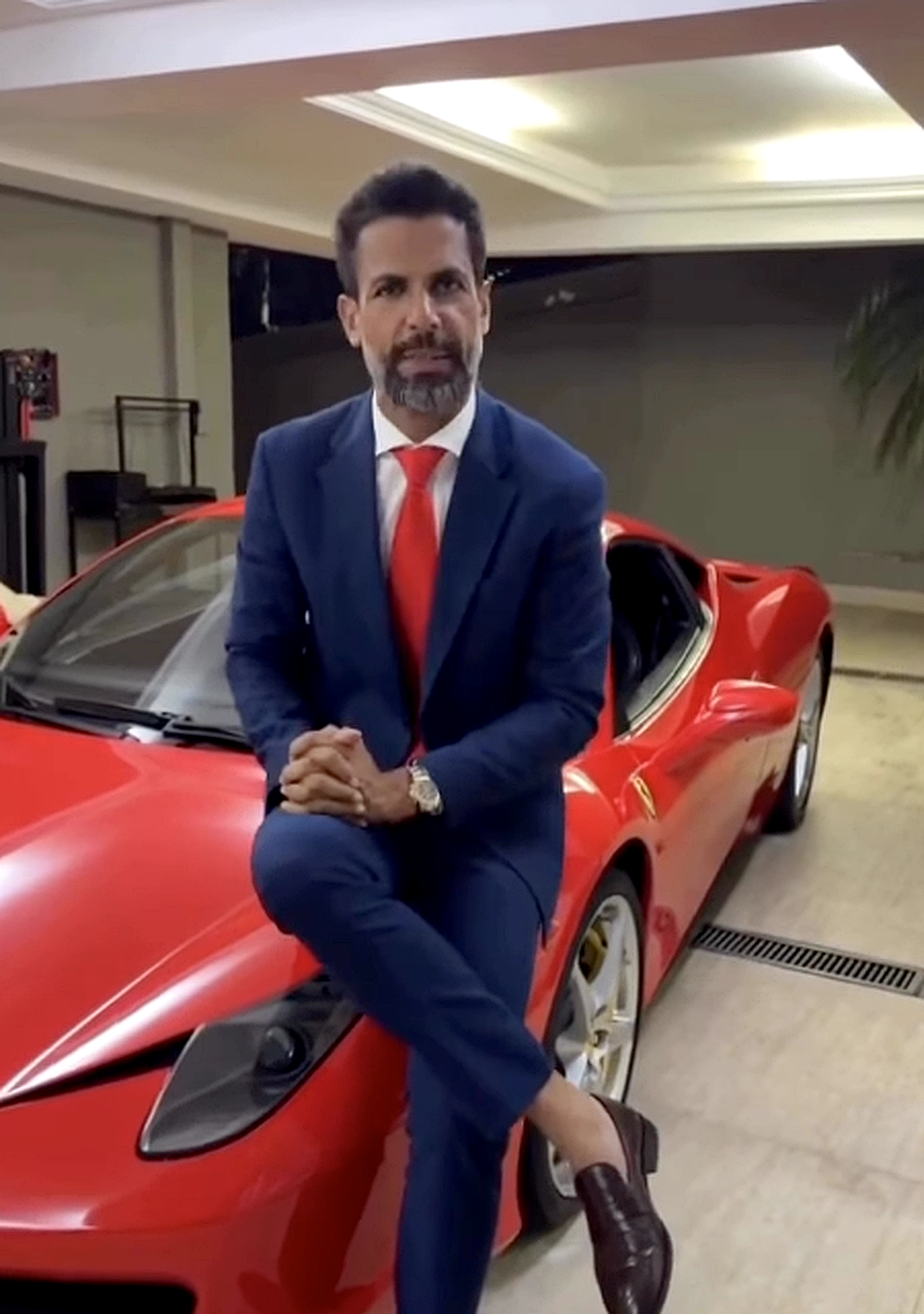 Paulo Machado na Ferrari