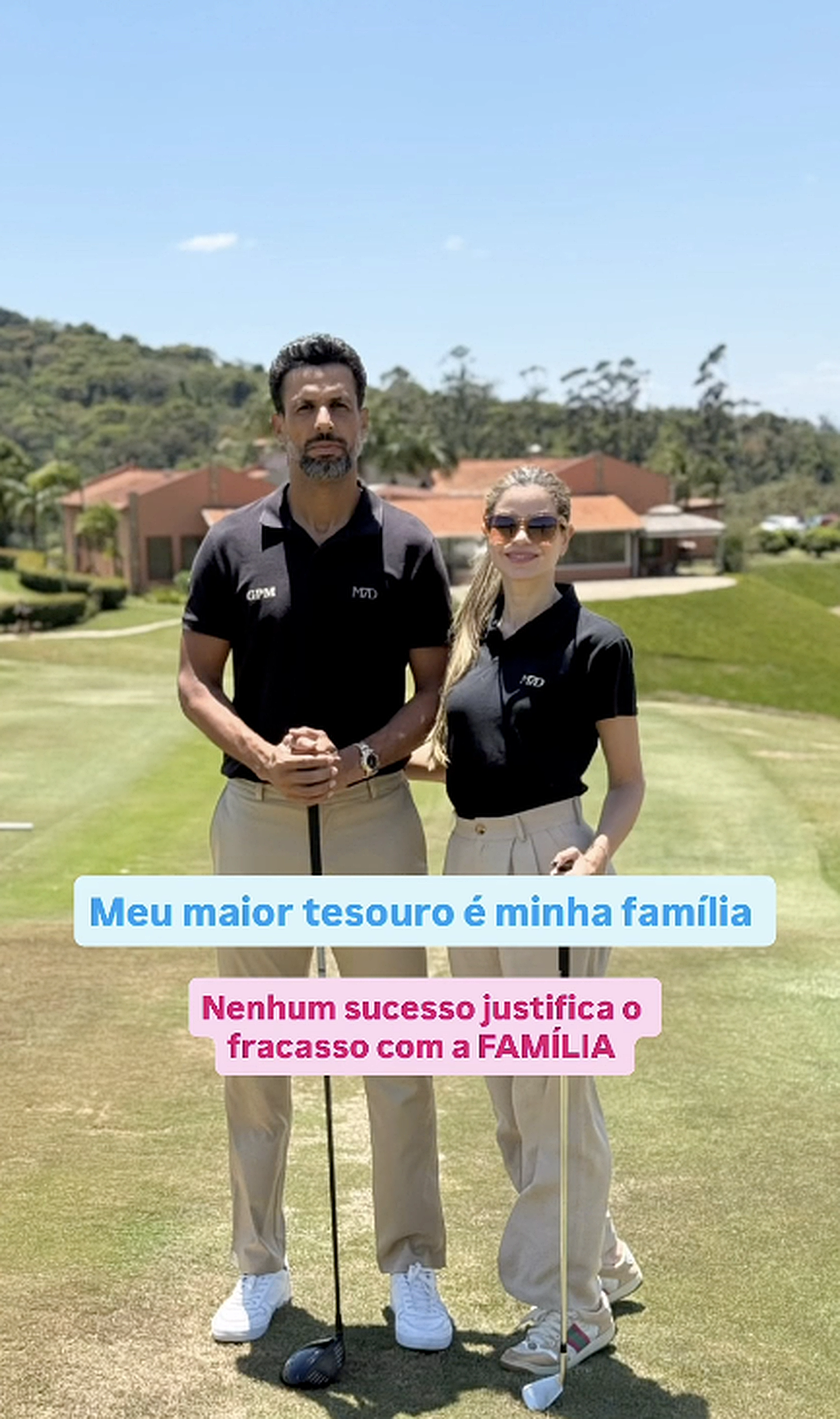Casal no golf