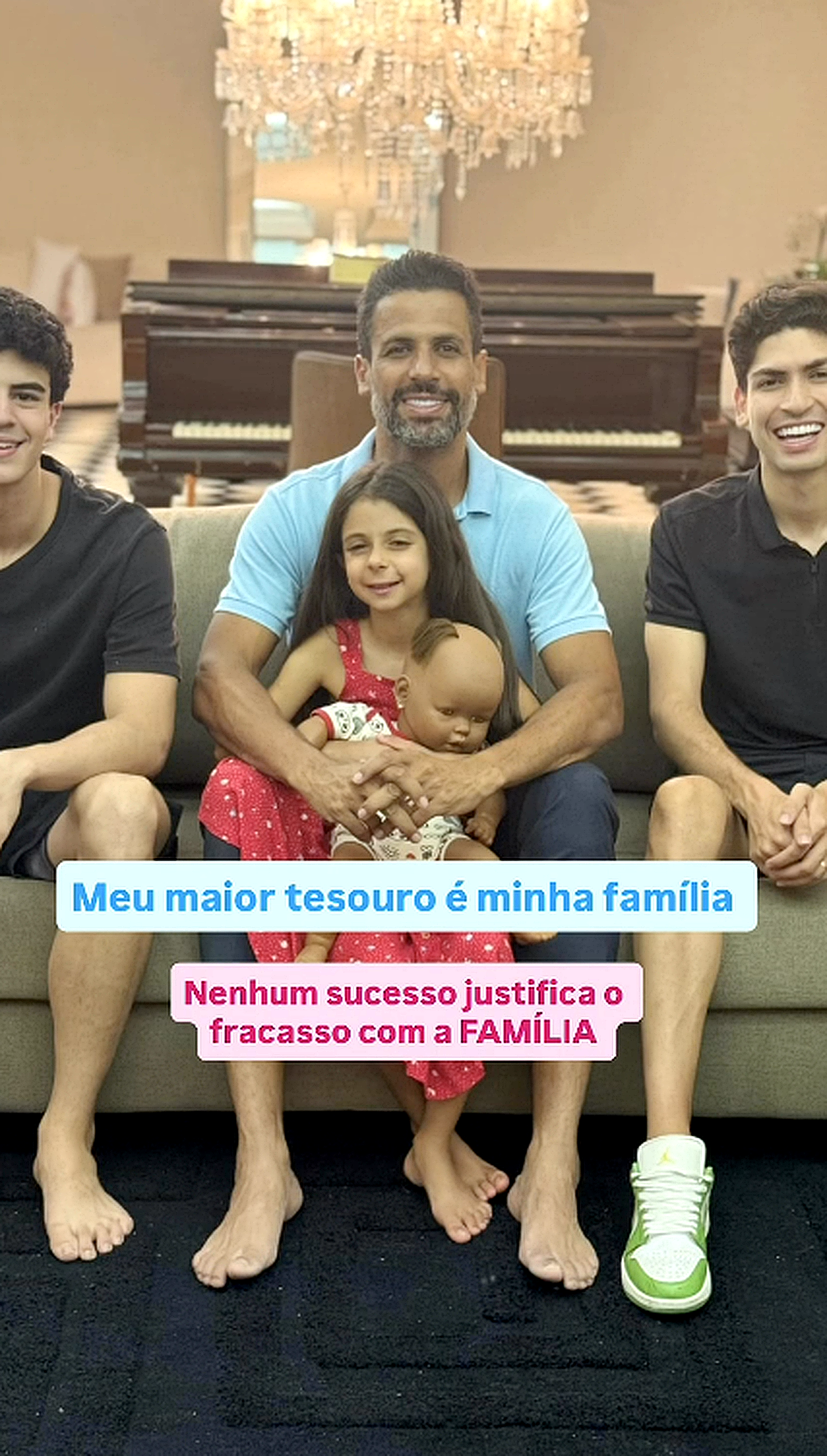 Paulo com filhos